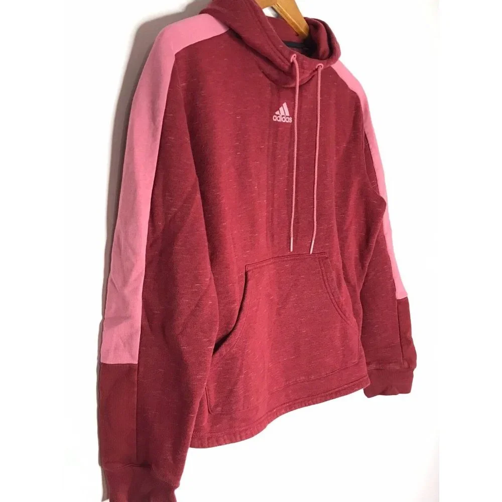 Adidas Women's Maroon Pink Pullover Women's Large Sweater